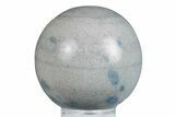 Blue Polka Dot Stone (Apatite & Cleavelandite) Sphere #283441-1
